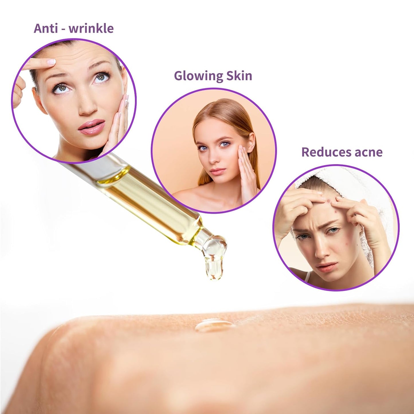 2PCS Bakuchiol Retinol Serum Retinol Rejuvenation Serum,For All Skin
