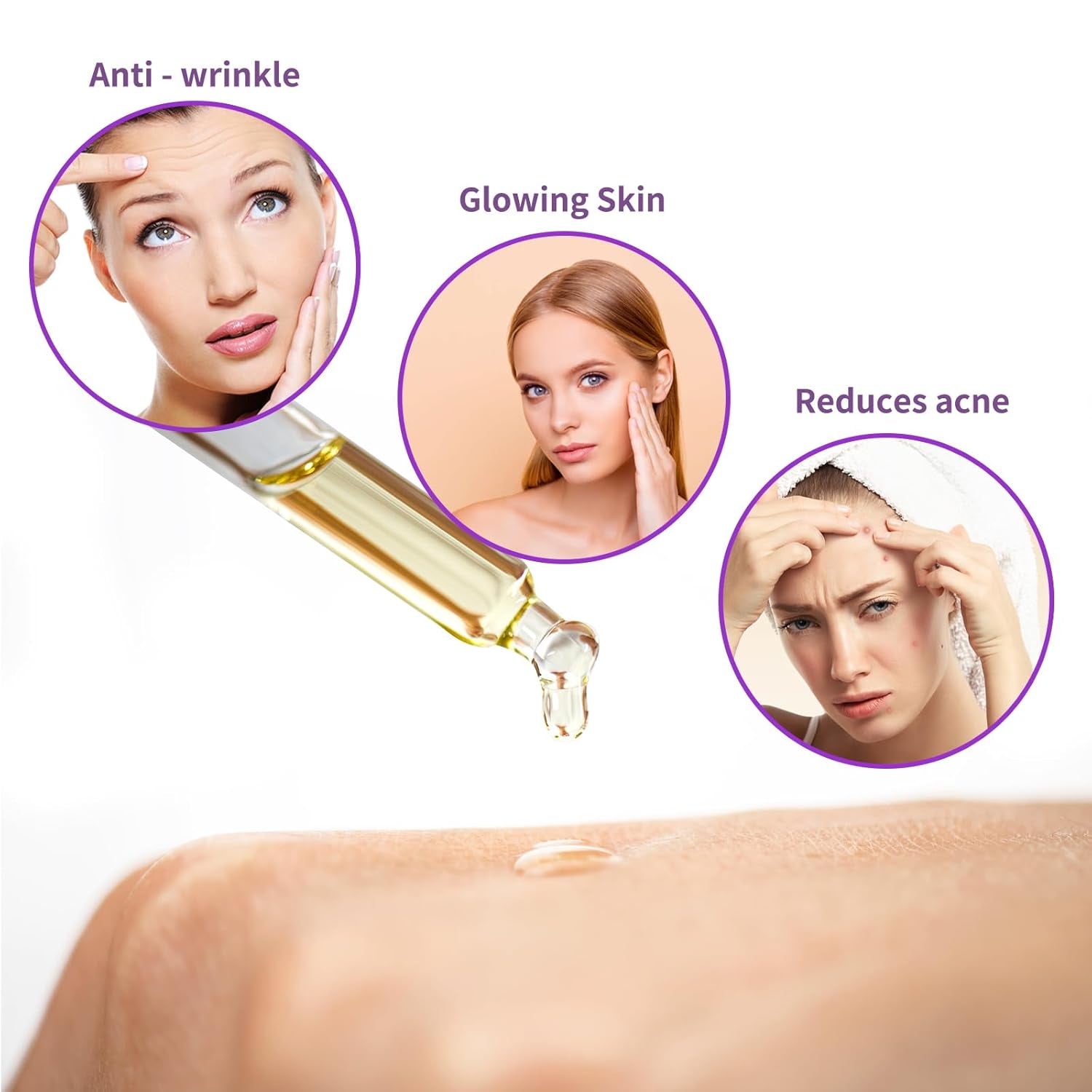 2PCS Bakuchiol Retinol Serum Retinol Rejuvenation Serum,For All Skin
