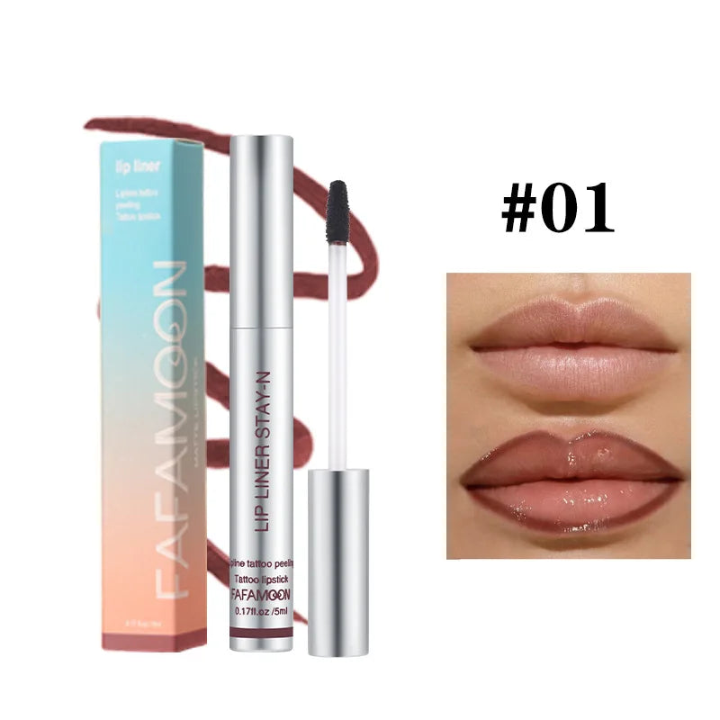 Peel off Lip Liner Waterproof Long Lasting Liquid Lip Stick Non- Stick Lip Liner Moisturizing Tear off Lipliner Stain Lip Care