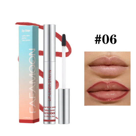 Peel off Lip Liner Waterproof Long Lasting Liquid Lip Stick Non- Stick Lip Liner Moisturizing Tear off Lipliner Stain Lip Care
