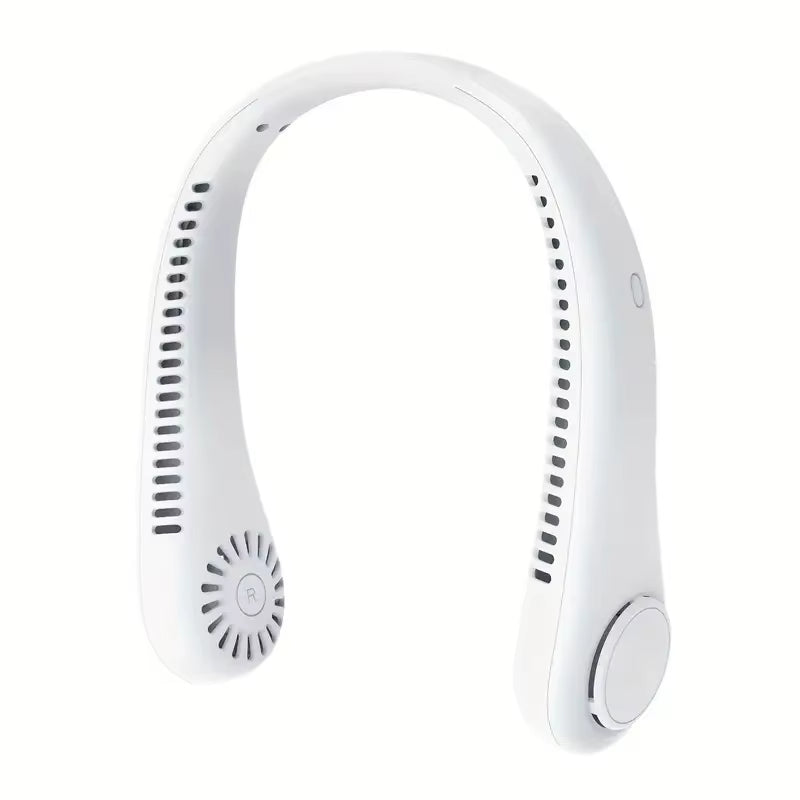 1Pc Rechargeable Portable Neck Fan - Bladeless Personal Fan for Outdoor Sports - Hands-Free Cooling Solution