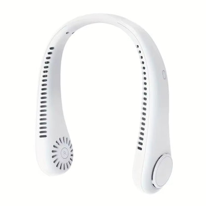 1Pc Rechargeable Portable Neck Fan - Bladeless Personal Fan for Outdoor Sports - Hands-Free Cooling Solution